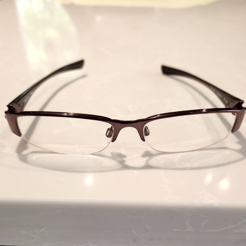 Oakley Semi-Rimless Glasses Brown and Black Temples